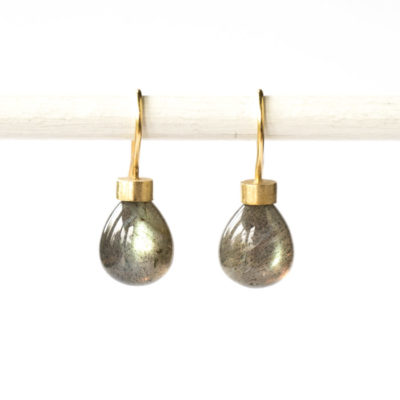 Feinvergoldete Ohrhänger aus Sterlingsilber mit Edelsteinen aus der Kollektion "Klassisch, klar, kunterbunt